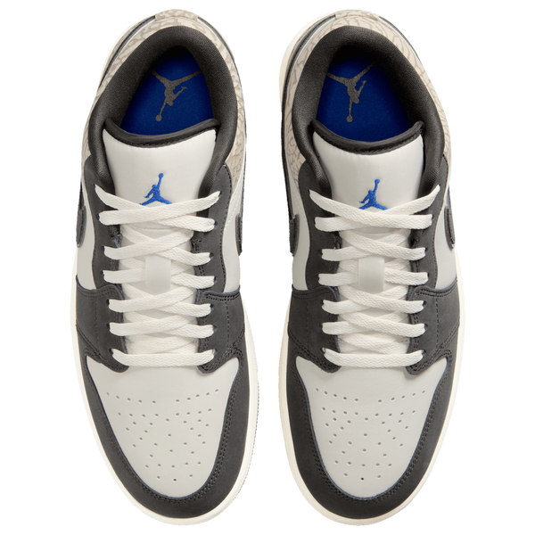 Jordan Air Jordan 1 Low SE V2 Brasil - Men's - Royal/Pewter/Sail - Image 4