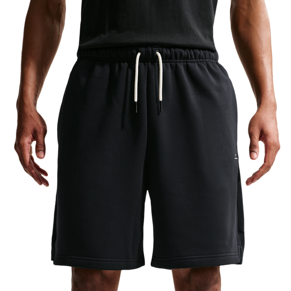 Nike Tech Fit Standard Issue Brush Fleece 8In Short - Men's - Pale Ivory/Black