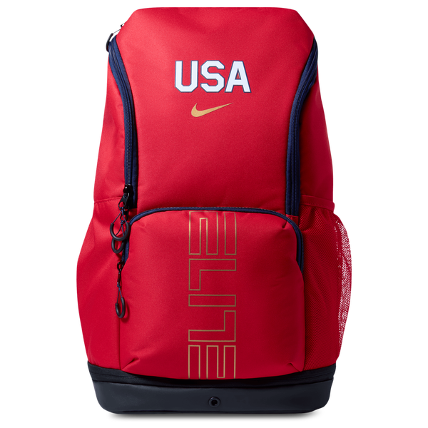 Nike Varsity Elite Backpack - Adult - Black/University Red/Metallic Gold
