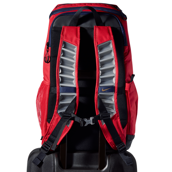 Nike Varsity Elite Backpack - Adult - Black/University Red/Metallic Gold - Image 8