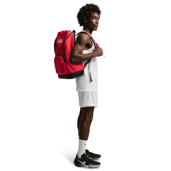 Nike Varsity Elite Backpack - Adult - Black/University Red/Metallic Gold - Image 10