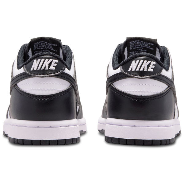 Nike Dunk Low N - Boys' Preschool - Black/White - Image 3