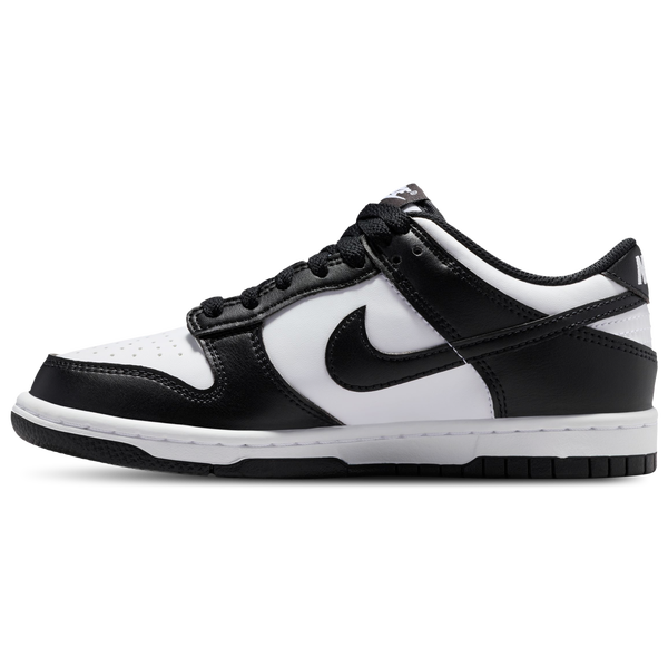 Nike Dunk Low N - Boys' Grade School - White/White/Black - Image 2