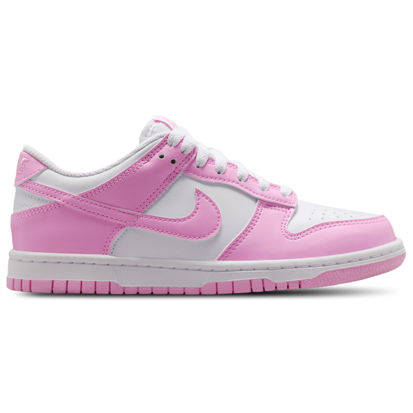 Nike Dunk Low N - Girls' Grade School - Pink Rise/White