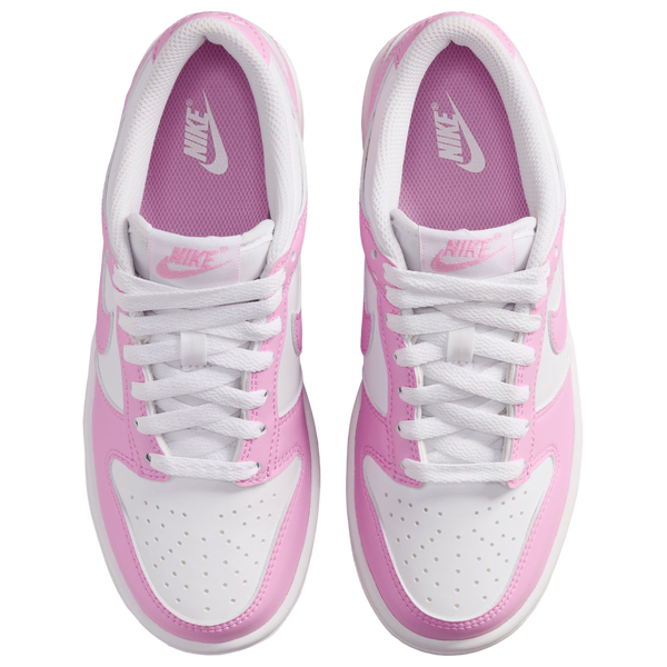 Nike Dunk Low N - Girls' Grade School - Pink Rise/White - Image 4