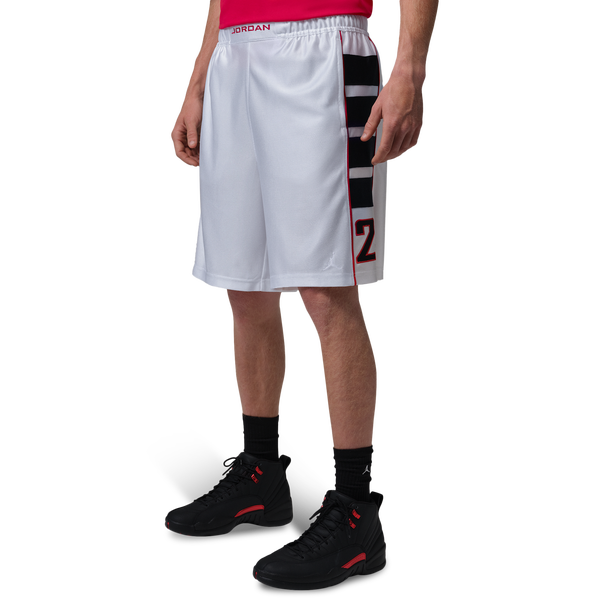 Jordan Essentials Cat Scratch Shorts - Men's - Black/White/White - Image 6