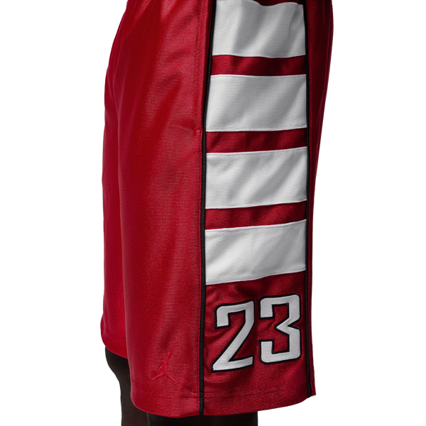 Jordan Essentials Cat Scratch Shorts - Men's - Black/Gym Red - Image 3