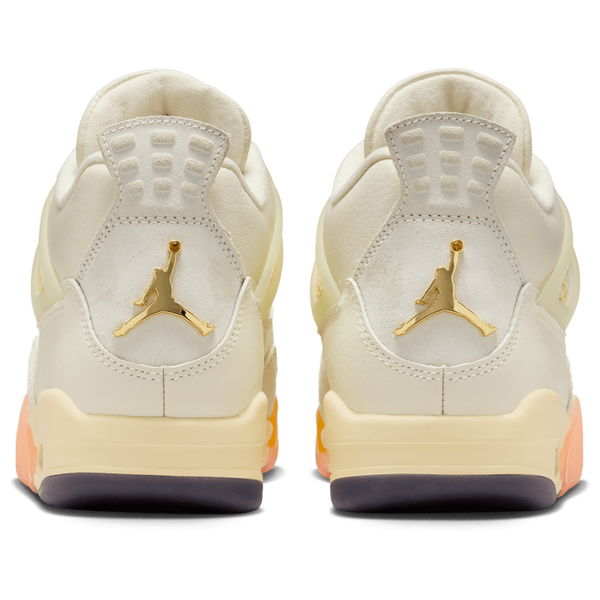 Jordan Air Jordan 4 Retro - Women's - Metallic Gold/Muslin/Coconut Milk - Image 3