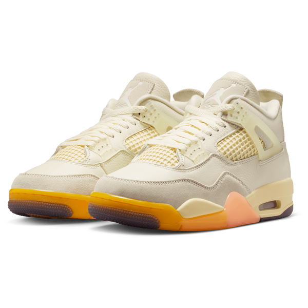 Jordan Air Jordan 4 Retro - Women's - Metallic Gold/Muslin/Coconut Milk - Image 6