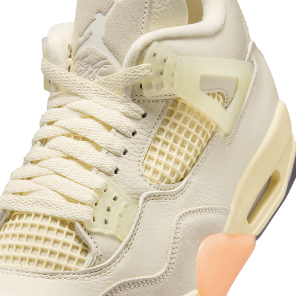 Jordan Air Jordan 4 Retro - Women's - Metallic Gold/Muslin/Coconut Milk - Image 7