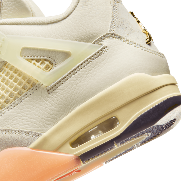 Jordan Air Jordan 4 Retro - Women's - Metallic Gold/Muslin/Coconut Milk - Image 8