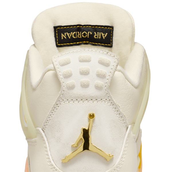 Jordan Air Jordan 4 Retro - Women's - Metallic Gold/Muslin/Coconut Milk - Image 9