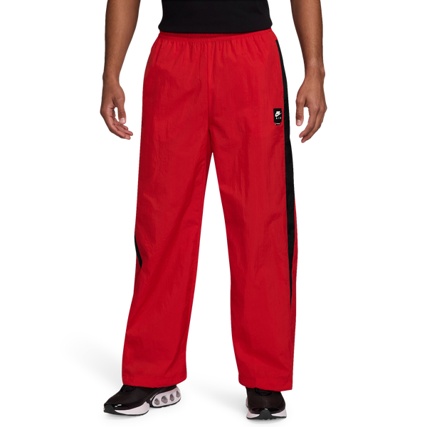 Nike Air Woven Track Pants - Men's - Black/University Red