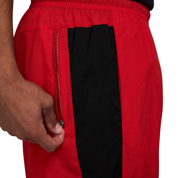 Nike Air Woven Track Pants - Men's - Black/University Red - Image 3