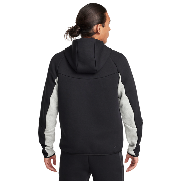 Nike Tech Fleece Full-Zip Windrunner Hoodie - Men's - Black/Grey - Image 2