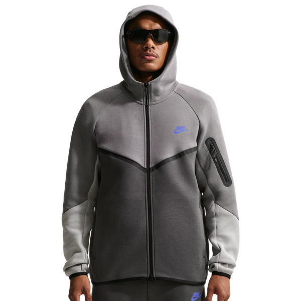 Nike Tech Fleece Full-Zip Windrunner Hoodie - Men's - Pencil Point/Medium Ash/College Grey
