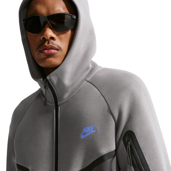 Nike Tech Fleece Full-Zip Windrunner Hoodie - Men's - Pencil Point/Medium Ash/College Grey - Image 5