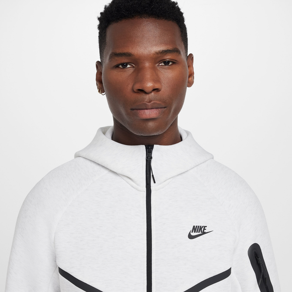 Nike Tech Fleece Full-Zip Windrunner Hoodie - Men's - Black/Birch - Image 3