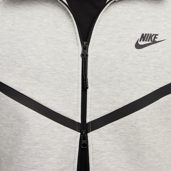 Nike Tech Fleece Full-Zip Windrunner Hoodie - Men's - Black/Dark Grey Heather - Image 5