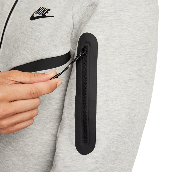 Nike Tech Fleece Full-Zip Windrunner Hoodie - Men's - Black/Dark Grey Heather - Image 6