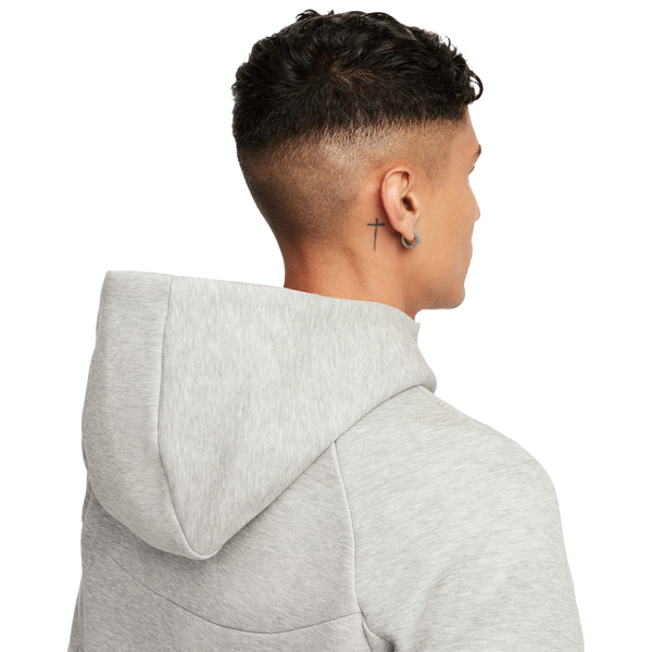 Nike Tech Fleece Full-Zip Windrunner Hoodie - Men's - Black/Dark Grey Heather - Image 8