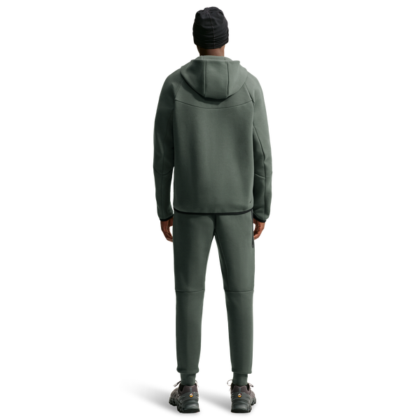 Nike Tech Fleece Full-Zip Windrunner Hoodie - Men's - Black/Camo Green - Image 5