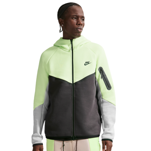 Nike Tech Fleece Full-Zip Windrunner Hoodie - Men's - Lt Liquid Lime/Anthracite/Lt Smoke Grey