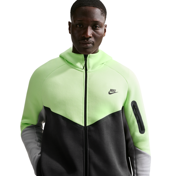 Nike Tech Fleece Full-Zip Windrunner Hoodie - Men's - Lt Liquid Lime/Anthracite/Lt Smoke Grey - Image 7