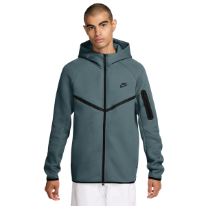 Nike Tech Fleece Full-Zip Windrunner Hoodie - Men's - Black/Green