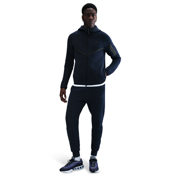 Nike Tech Fleece Full-Zip Windrunner Hoodie - Men's - Obsidian/Black - Image 4