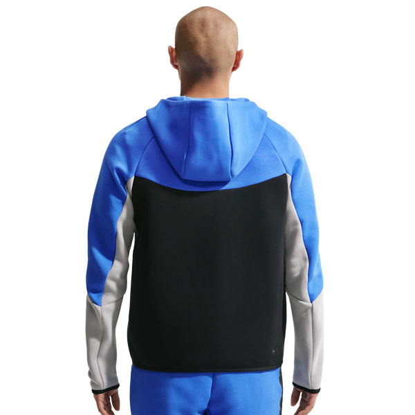 Nike Tech Fleece Full-Zip Windrunner Hoodie - Men's - Blue Crystal/Black/Lt Smoke Grey - Image 2