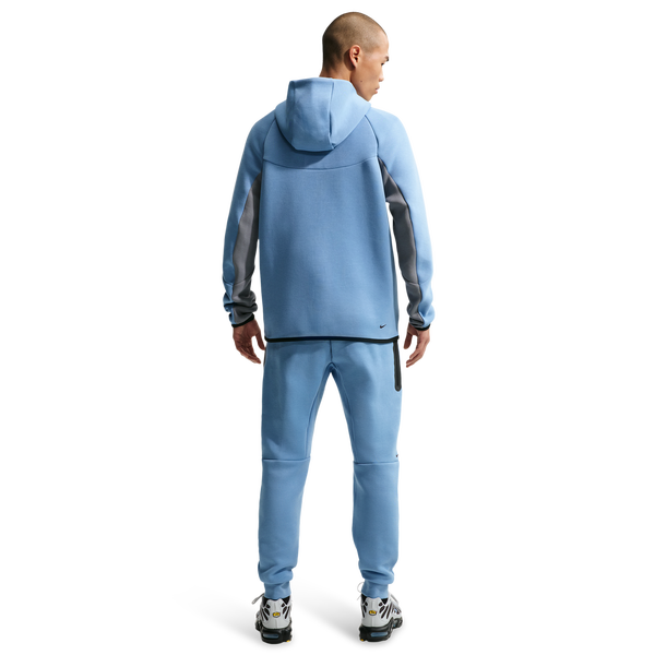 Nike Tech Fleece Full-Zip Windrunner Hoodie - Men's - Work Blue/Cool Grey/Black - Image 5