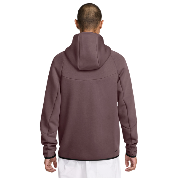 Nike Tech Fleece Full-Zip Windrunner Hoodie - Men's - Brown/Black - Image 2