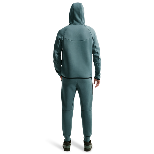 Nike Tech Fleece Jogger - Men's - Black/Green - Image 4