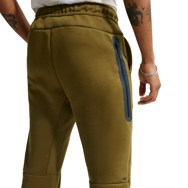 Nike Tech Fleece Jogger - Men's - Black/Olive Flak - Image 2