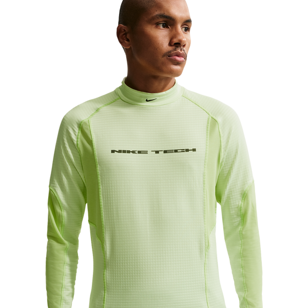 Nike Tech Pro Layer L/S Thermal Top - Men's - Volt Tint/Lt Liquid Lime/Lt Liquid Lime - Image 3