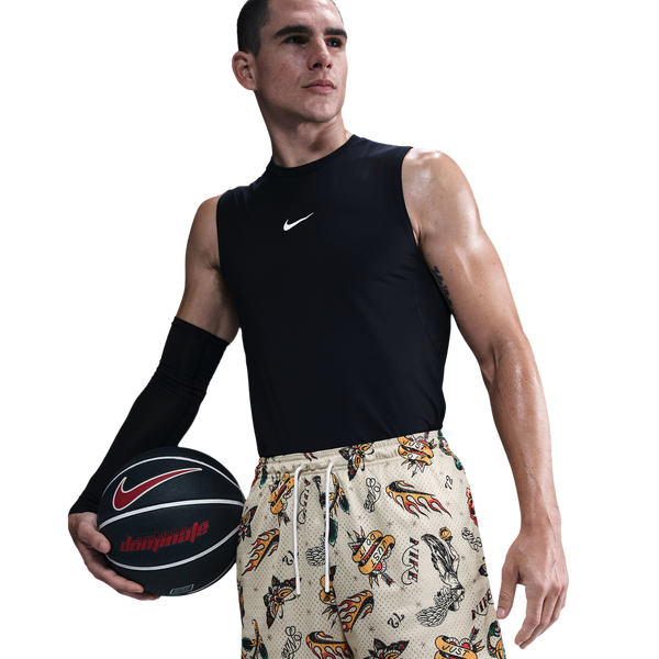 Nike Dri-FIT Practice Mesh 5" Shorts - Men's - Light Khaki/Black - Image 3