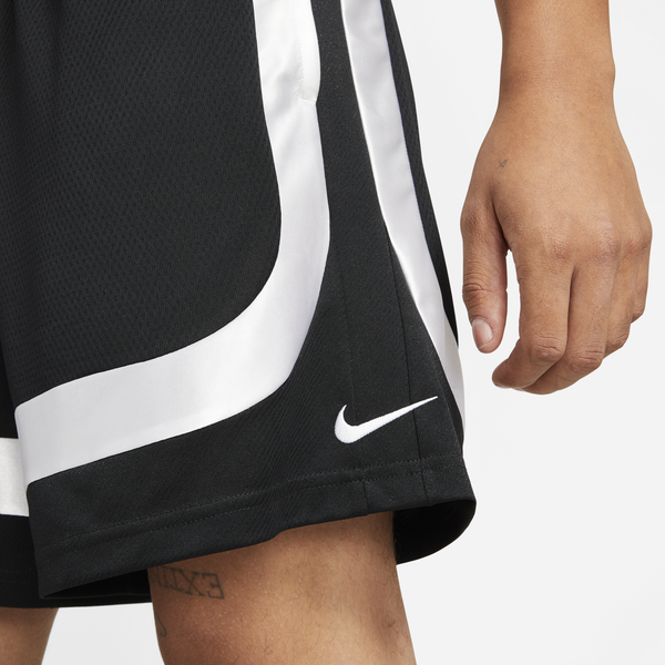 Nike ASYM Curve 8" Shorts - Men's - Black/White/Black - Image 3