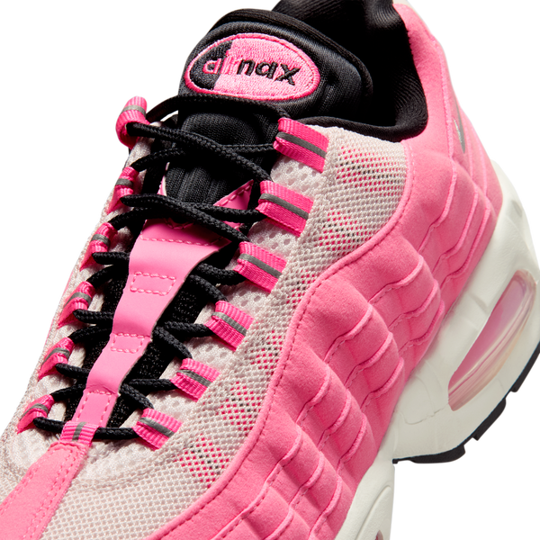 Nike Air Max 95 SE - Women's - Pink Glow/Mtlc Silver/Off Noir - Image 7