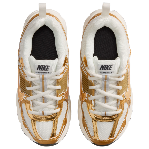Nike Vomero 5 Lace NA45 - Girls' Preschool - Sail/Metallic Gold/Anthracite - Image 4