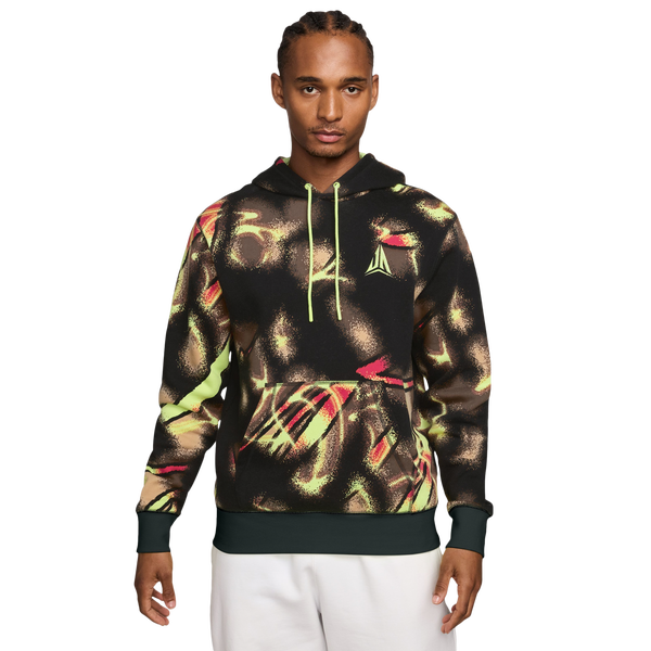 Nike Ja Club Basketball Pullover Hoodie - Men's - Light Lemon Twist/Grey
