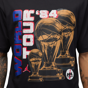 Jordan NC World Tour Short Sleeve Crewneck - Men's - Black