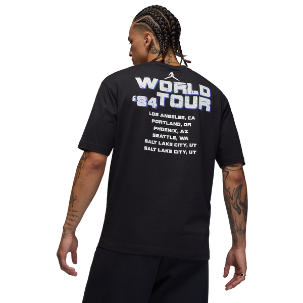Jordan NC World Tour Short Sleeve Crewneck - Men's - Black - Image 4