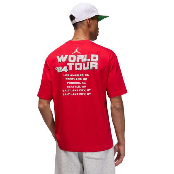 Jordan NC World Tour Short Sleeve Crewneck - Men's - Gym Red - Image 4