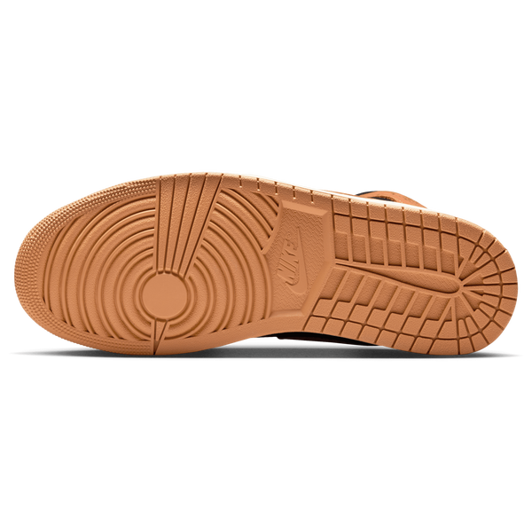 Jordan Air Jordan 1 Mid SE - Men's - Flax/Black/Varsity Red - Image 5