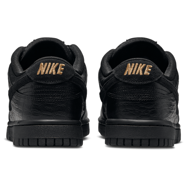 Nike Dunk Low SS - Women's - Mtlc Gold/Black/Black - Image 3