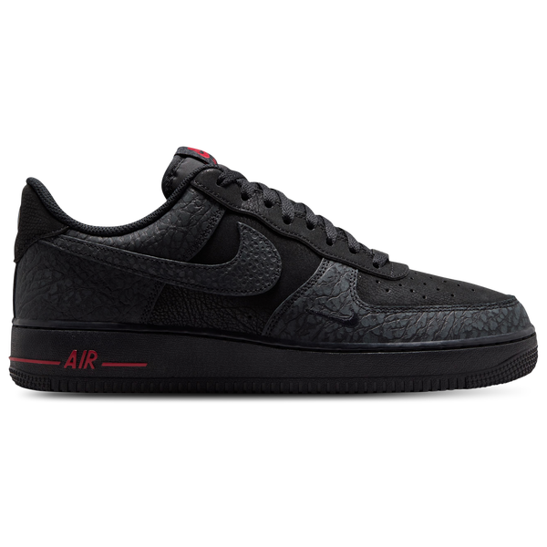 Nike Air Force 1 Low LE - Men's - Black/Tough Red/Dark Smoke Grey