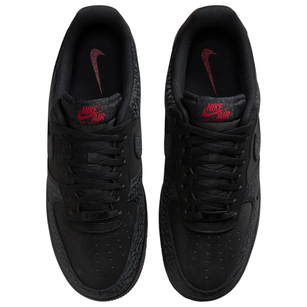 Nike Air Force 1 Low LE - Men's - Black/Tough Red/Dark Smoke Grey - Image 4