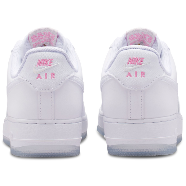 Nike Air Force 1 '07 FL1 - Women's - White/White/Lotus Pink - Image 3