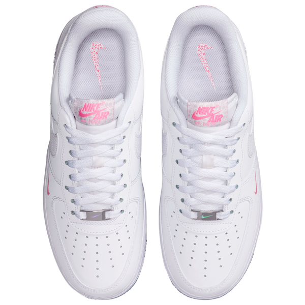 Nike Air Force 1 '07 FL1 - Women's - White/White/Lotus Pink - Image 4